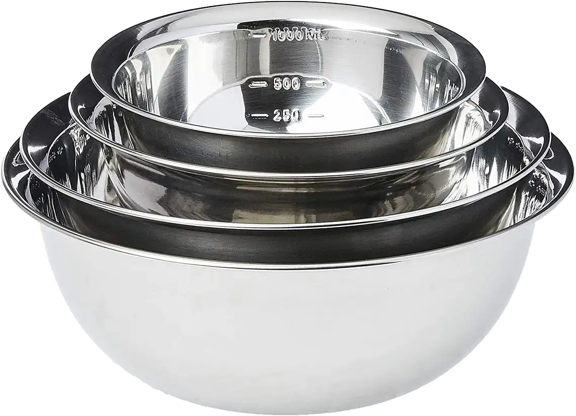 Conjunto de tigelas de inox, Euro Inox